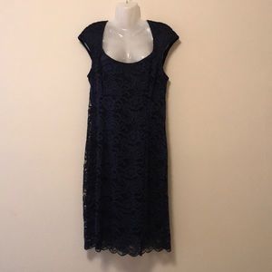 Navy Lace Dress
